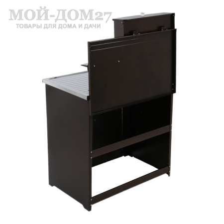 Умывальник ДУЭТ с подогревом (Медь) нерж. мойка | Мой-Дом27 | Объем бака – 17 литров с нагревателем мощностью 1,25 кВт Время нагрева до 60 градусов – 30 минут<br>
 <b>Возможна установка бака и мойки с левой или с правой стороны умывальника<br>
 </b>Материал умывальника – сталь толщиной 0,7 мм<br>
 Мойка – нержавеющая сталь<br>
 Кран – металлический<br>
Поставляется в разобранном виде, в коробке 84*53*20 см с ручками